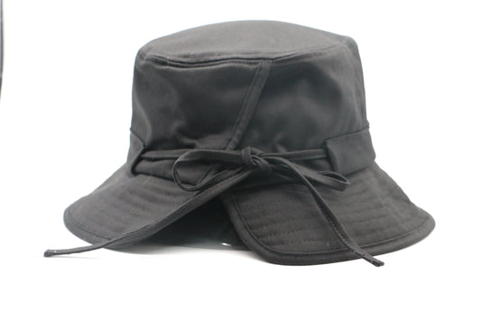 Heritage Cotton Bucket Hat Black