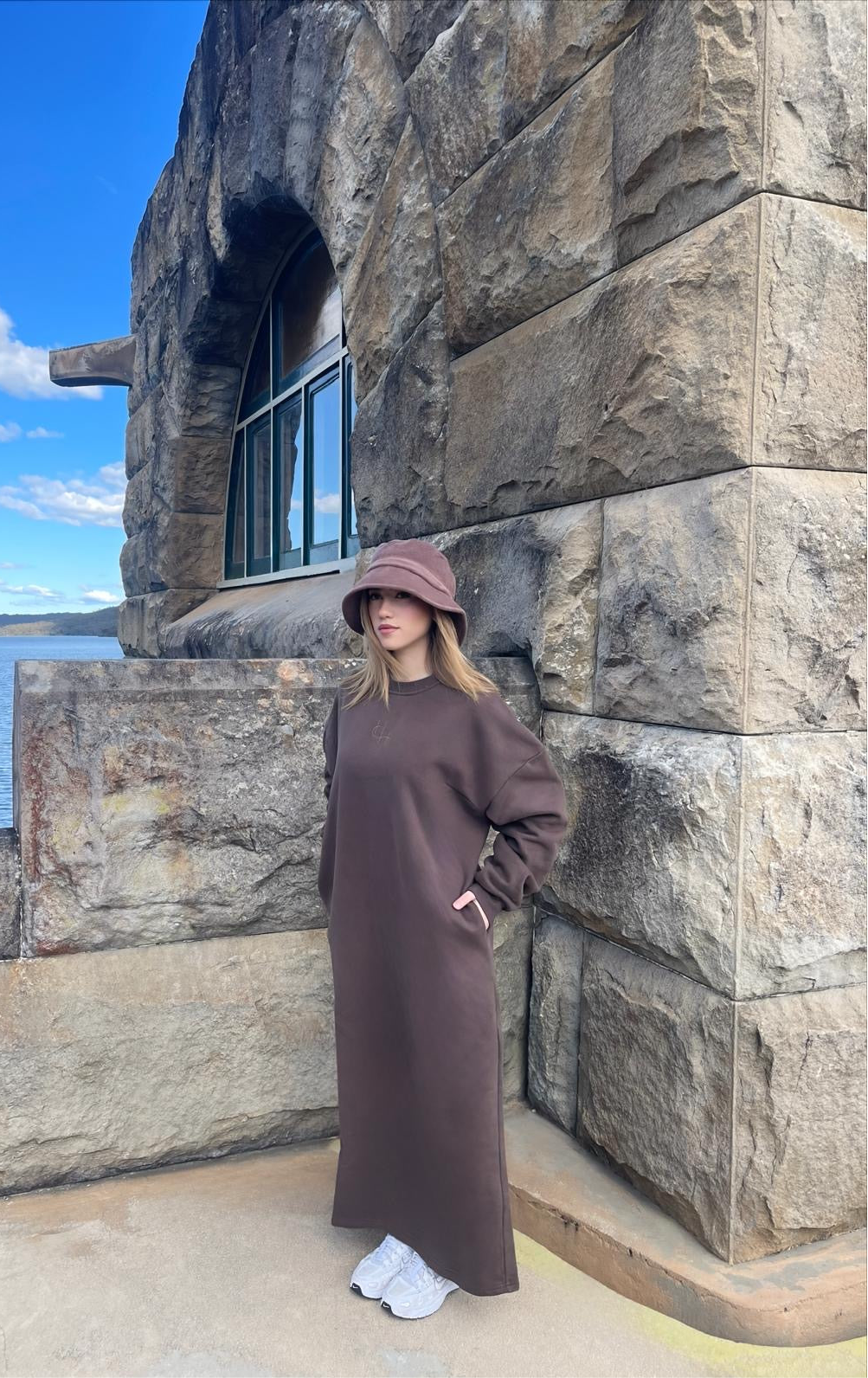 Heritage Jumper Dress - Espresso