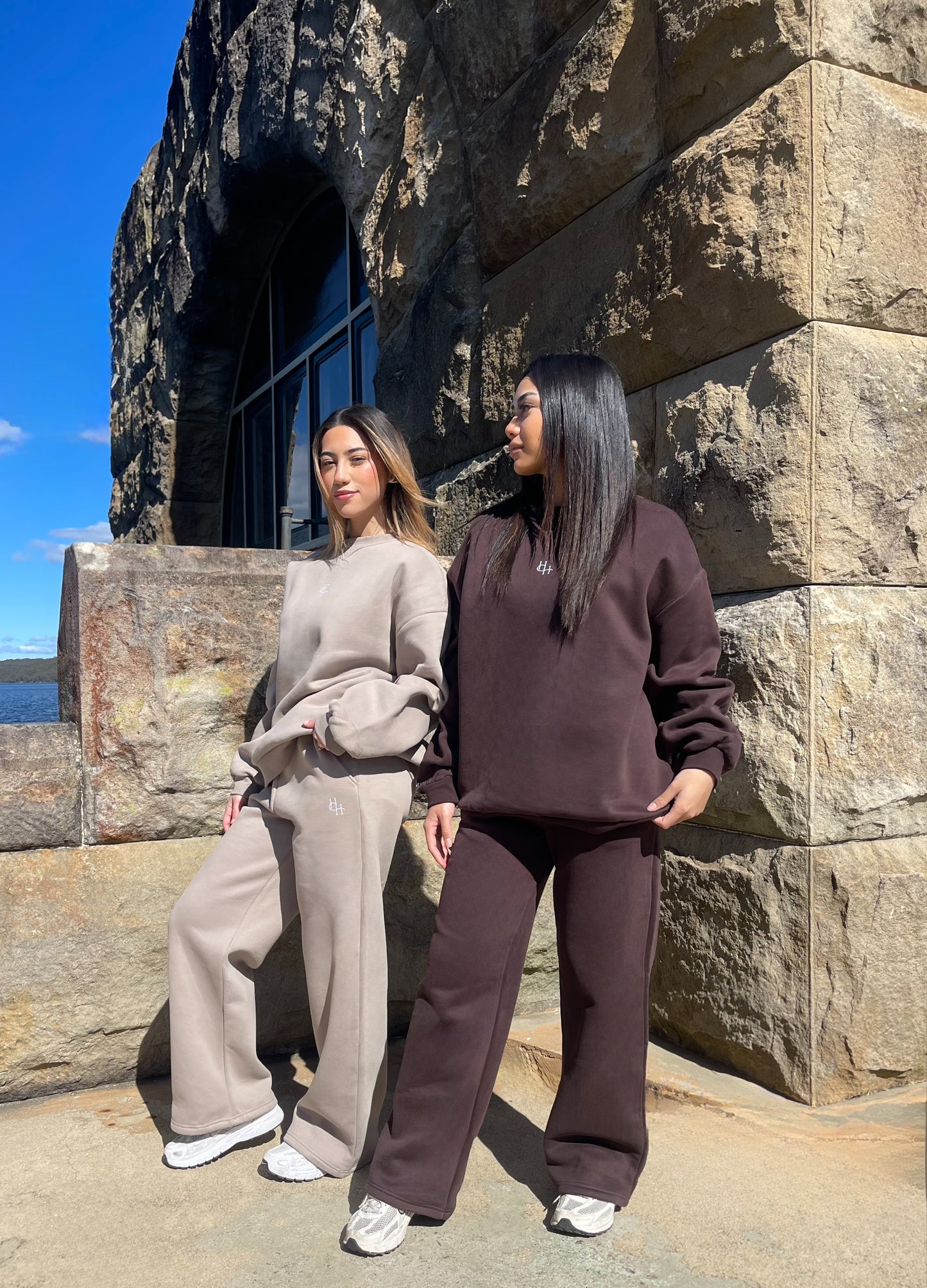 Heritage Straight Leg Jogger Taupe Stone