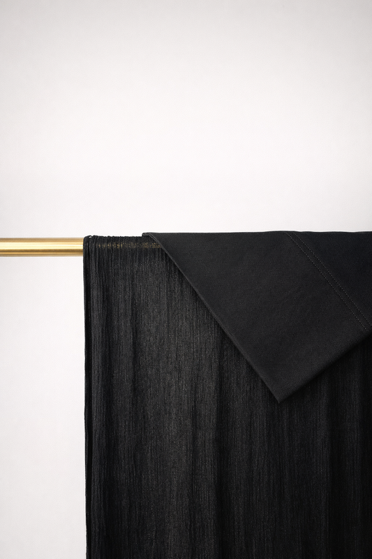 Textured Matching Set - Black