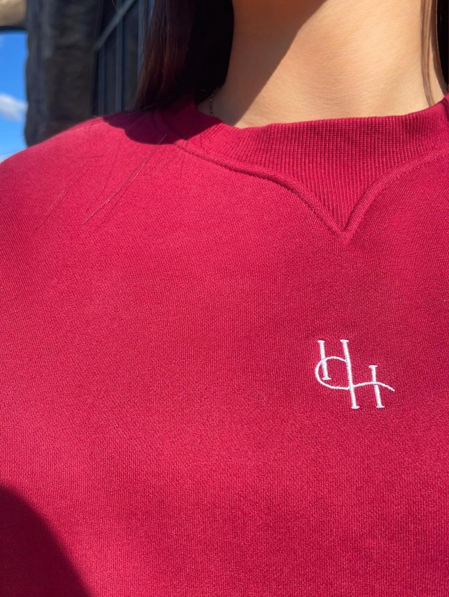 Heritage Crewneck Ruby Red