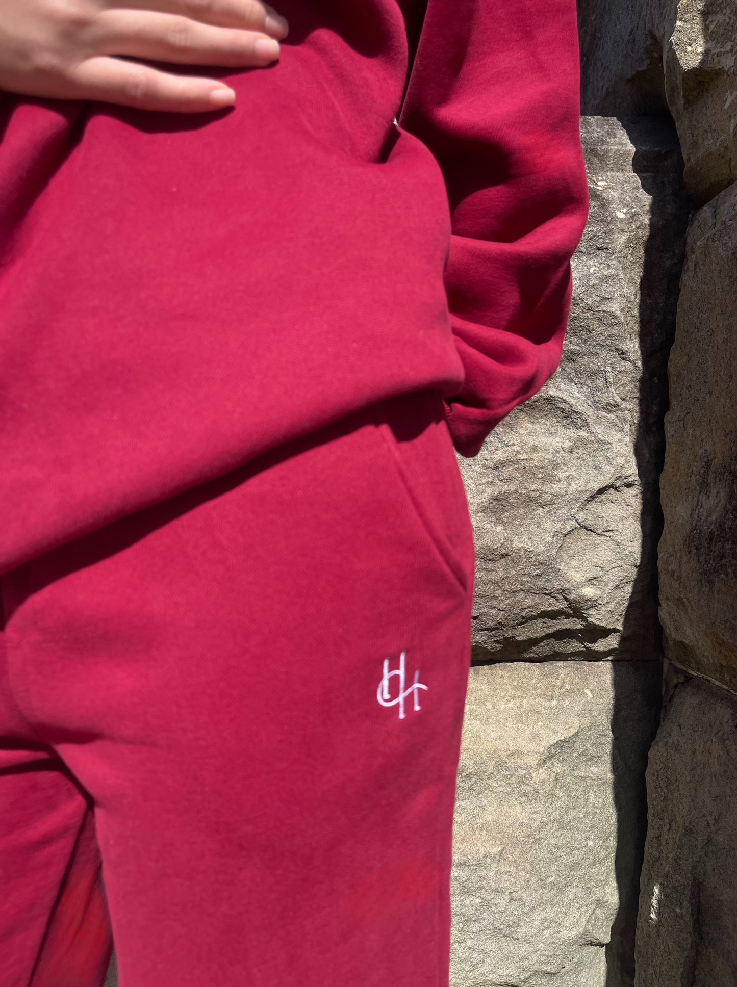 Heritage Straight Leg Jogger Ruby Red