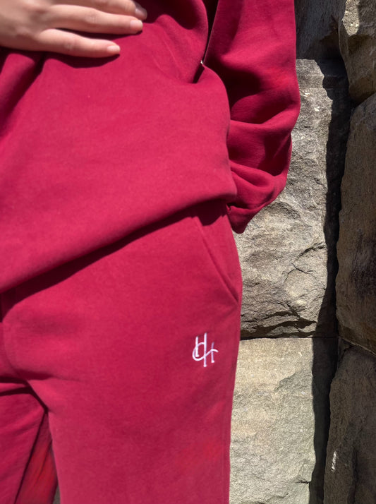 Heritage Straight Leg Jogger Ruby Red