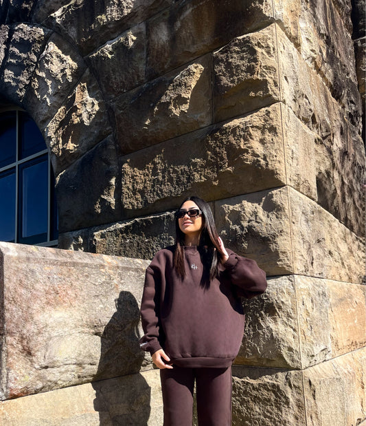 Heritage Crewneck Mocha Brown