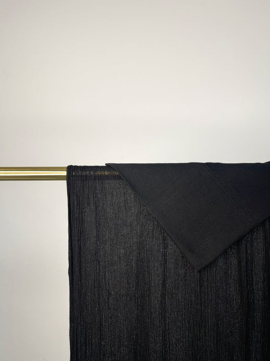 Textured Matching Set Black